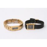 Two Gucci ladies wristwatches (46001 and 42001), b