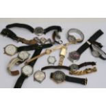 A collection of ladies wristwatches and spare watc