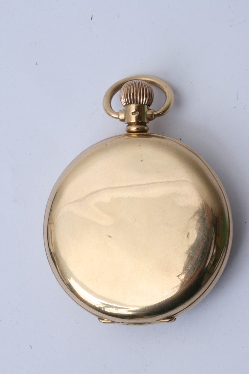 A 9ct gold Swiss made button wind pocket watch 17 - Image 3 of 9