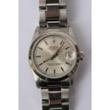 A Rolex Stainless steel Midi Datejust Oyster Perpe