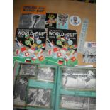 1966 World Cup Football Memorabilia: Includes 2 different WC Willie car stickers, Booklets,