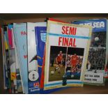 Football Programme Boxes: From the 60s onwards including European, Semis + Cup Finals. Incredibly