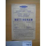 1959 Nottingham Forest FAC Railway Bill: From the season Nottingham Forest won the FAC this