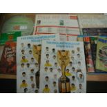 1970 World Cup Football Memorabilia: Includes Wallchart, England LP record, Complete coin set,