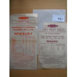 Horse Racing Railway Bill: 1953 Royal Ascot issued by Western Region British Rail with piece missing