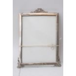 A Victorian silver framed table mirror, Birmingham