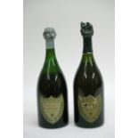 Two bottles of vintage Don Perignon Champagne 1961