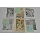 A collection of 8 original cricket press photos in