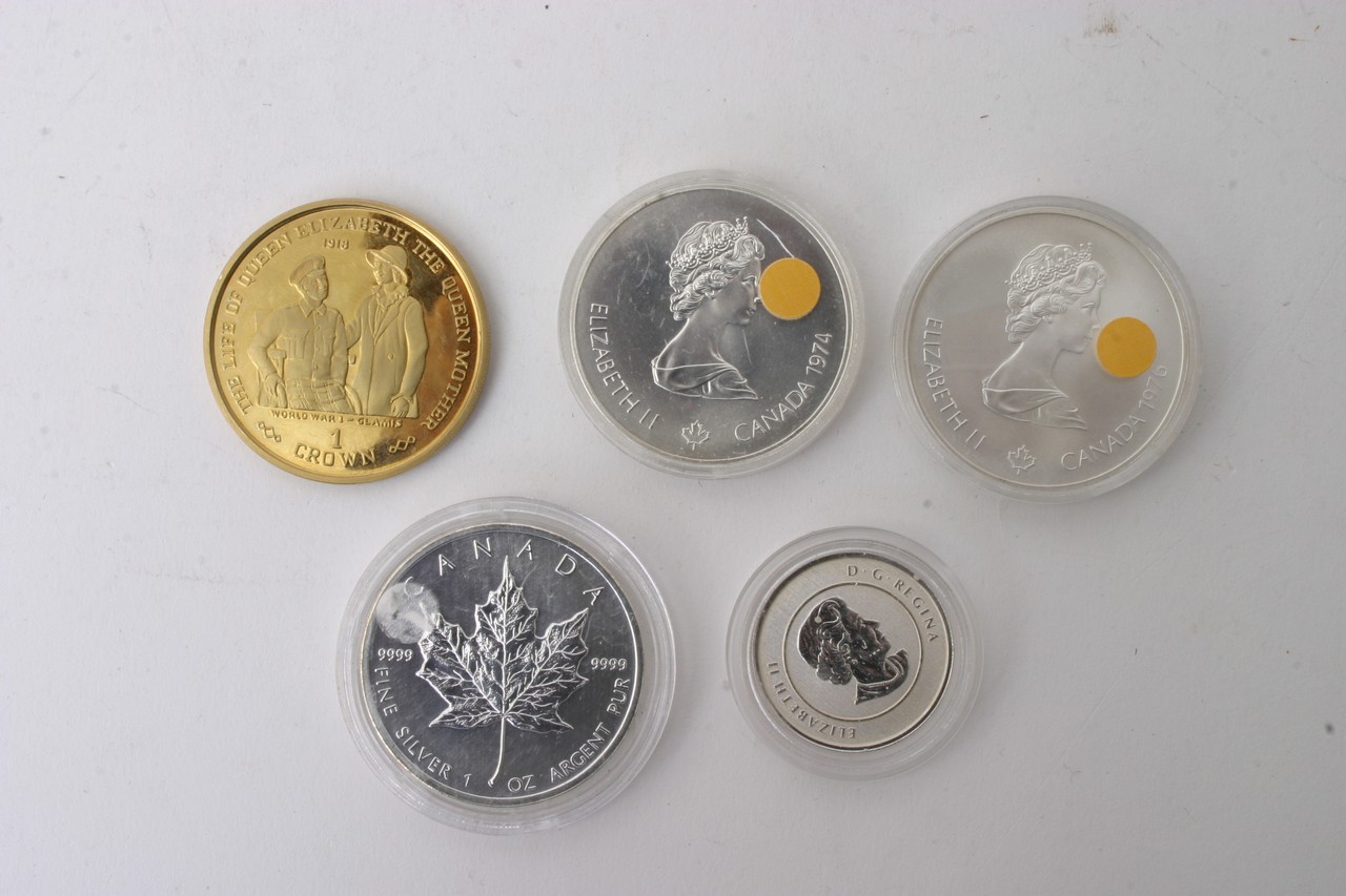 A collection of coins including a gold plated 1918 - Image 3 of 3