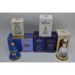 Seven decanters of Royal commemorative Bell's whis