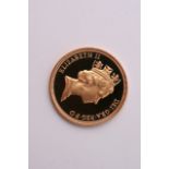 A 1996 Gold Proof Sovereign in a fitted case with