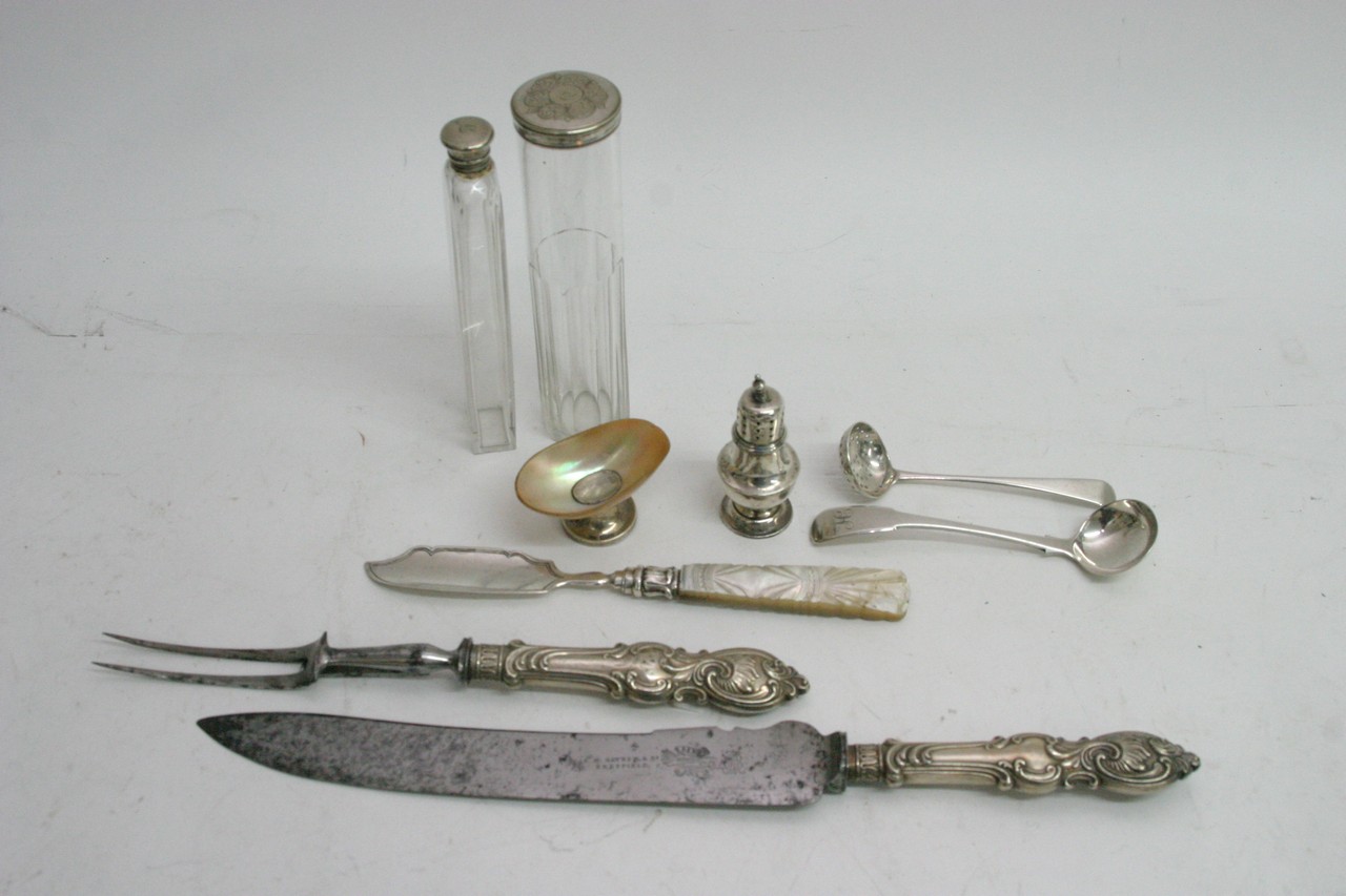 A box of various silver and silver plate items inc - Image 4 of 4