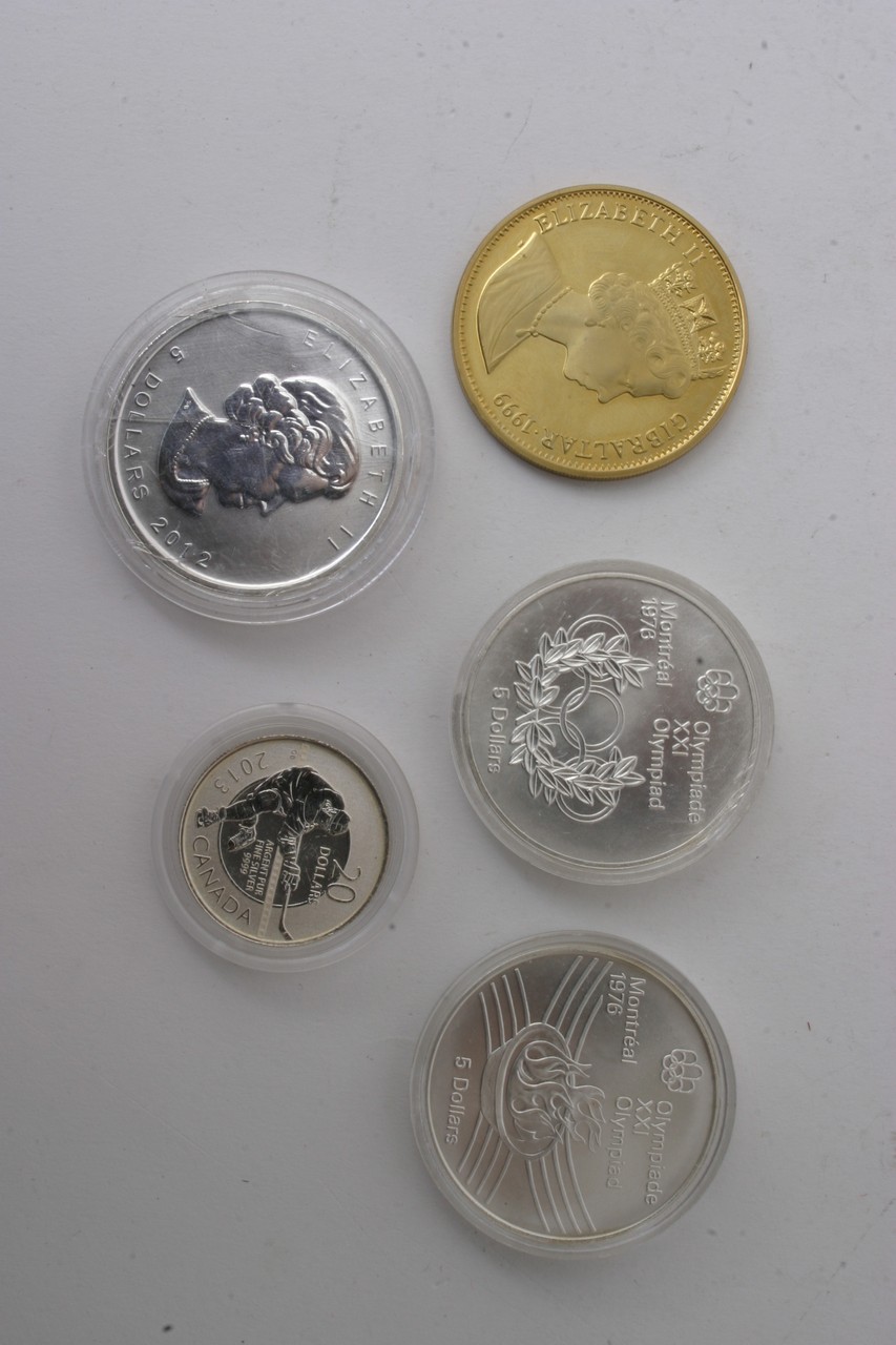 A collection of coins including a gold plated 1918 - Image 2 of 3