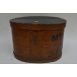 A fine quality Victorian painted wooden hat box fr