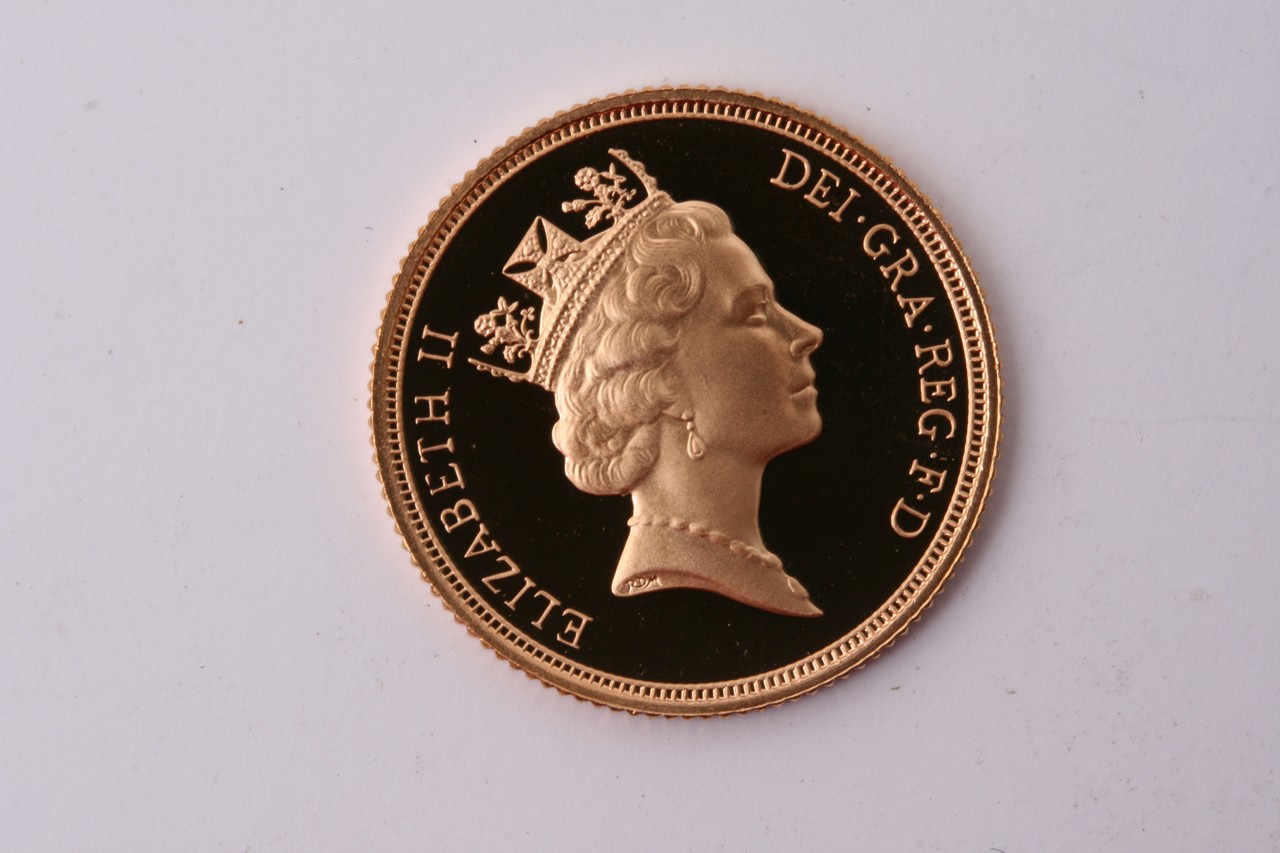 A 1997 Gold Proof Sovereign in a fitted case with - Image 2 of 3