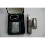 A hallmarked silver perfume atomiser and a boxed D