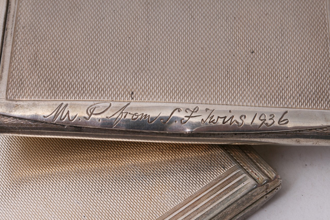 Two silver cigarette cases. - Image 5 of 5