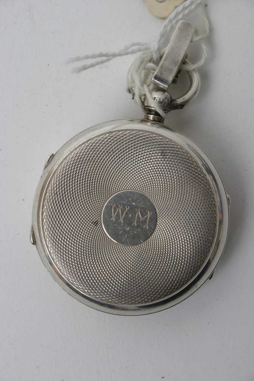 A Silver cased pocket pedometer London hallmarks 1 - Image 2 of 5
