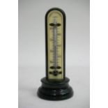 A Negretti & Zambra bakelite desk thermometer, cra