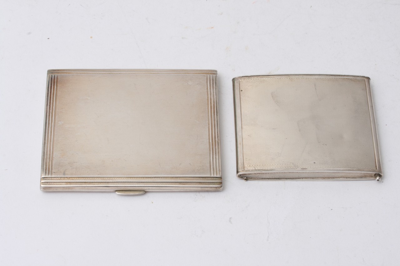 Two silver cigarette cases. - Image 2 of 5