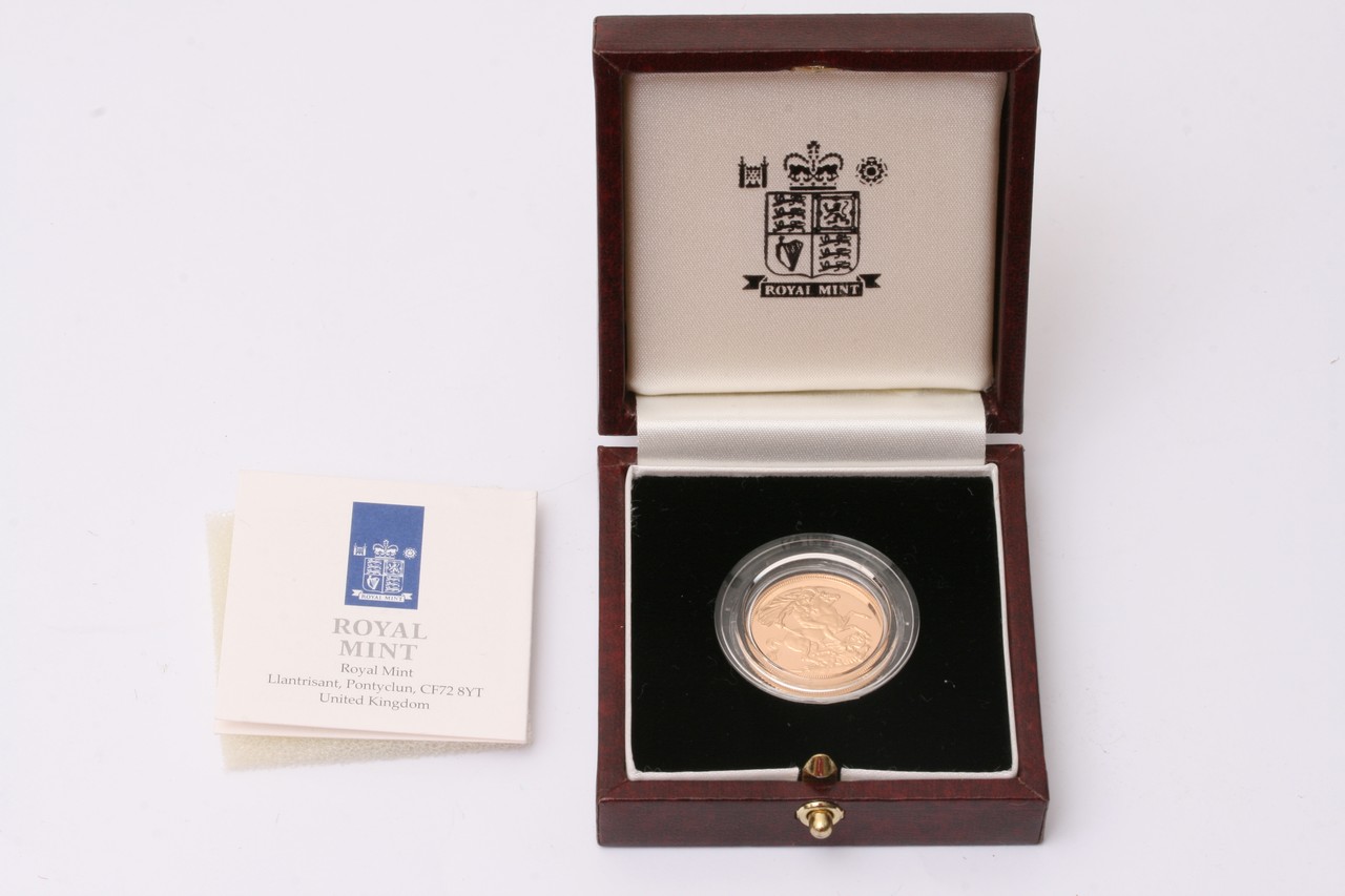 A 1997 Gold Proof Sovereign in a fitted case with - Image 3 of 3