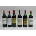 Six bottles of vintage red wine and claret compris