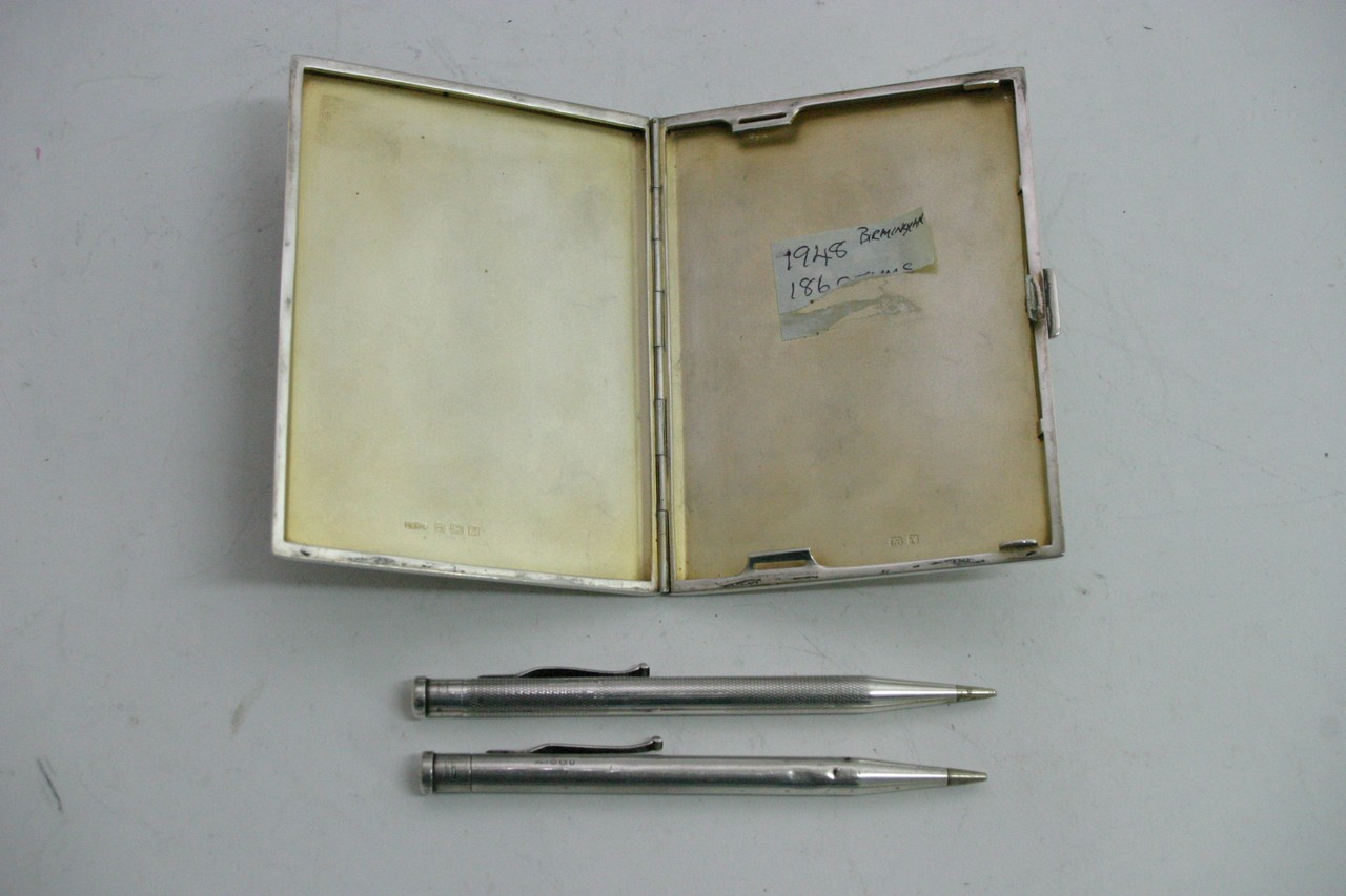 Two silver hallmarked yard-o-led pencils and a sil - Image 2 of 2