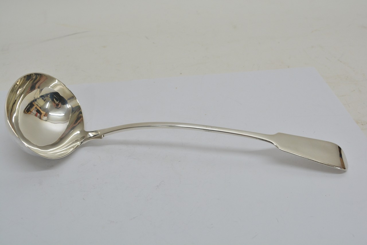 A Georgian silver ladle, London Hallmarks 1800