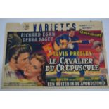 A circa 1957 Elvis Presley French film poster, app