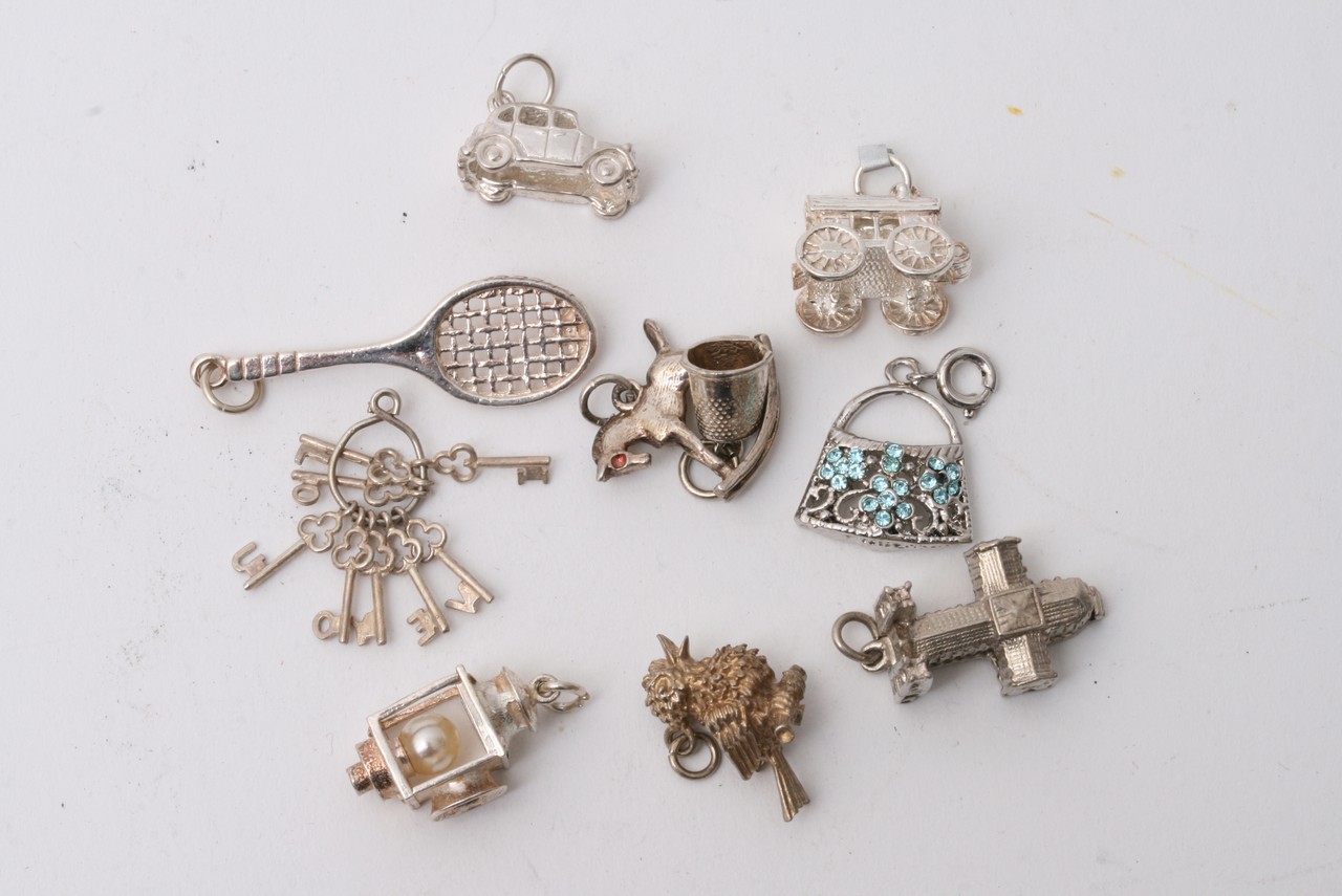 A Collection of 5 bags of Silver Charms (10 charms - Image 3 of 6