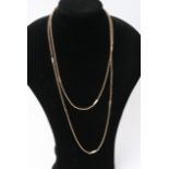 Long gold chain necklace