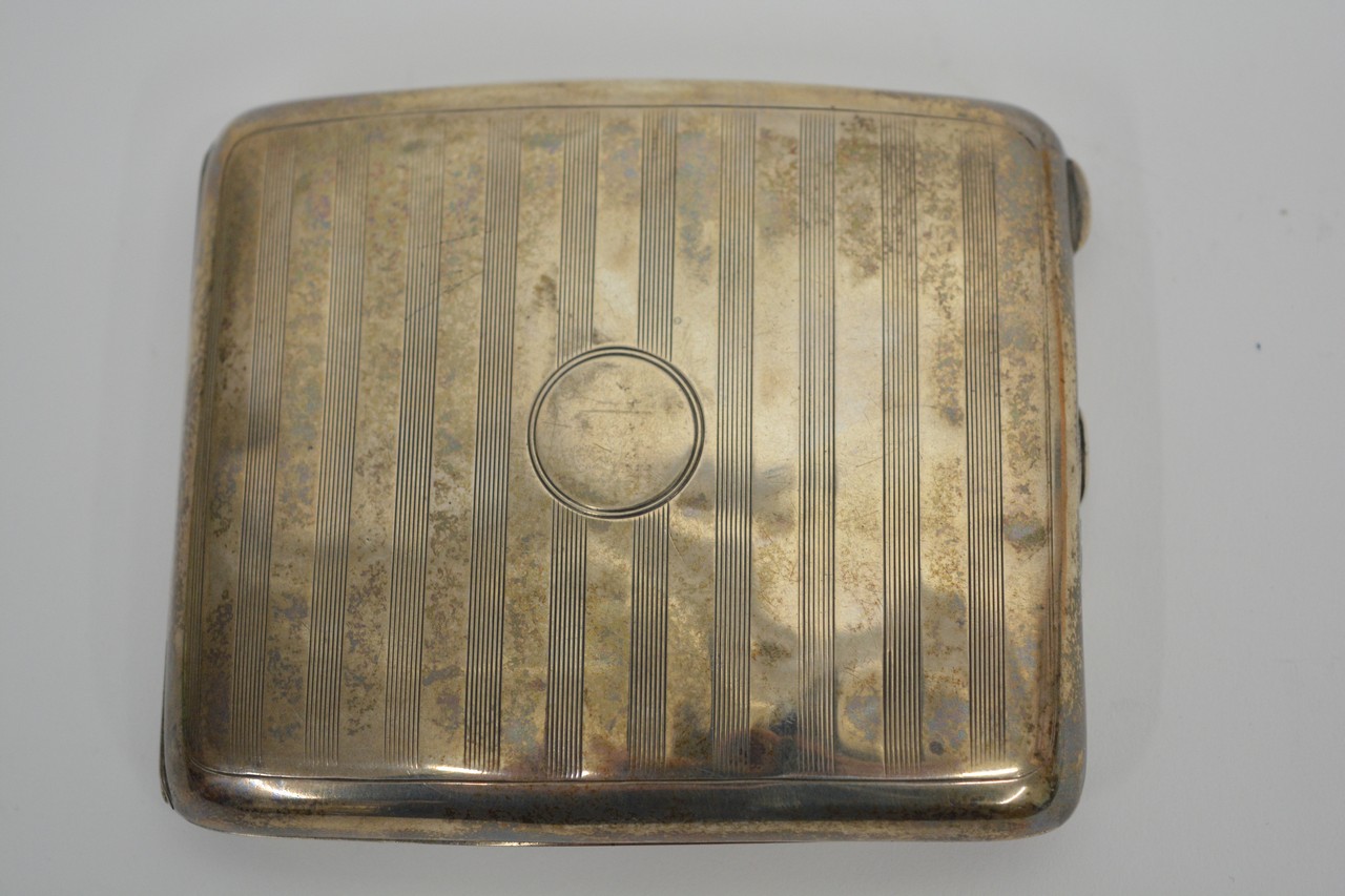 Silver cigarette box