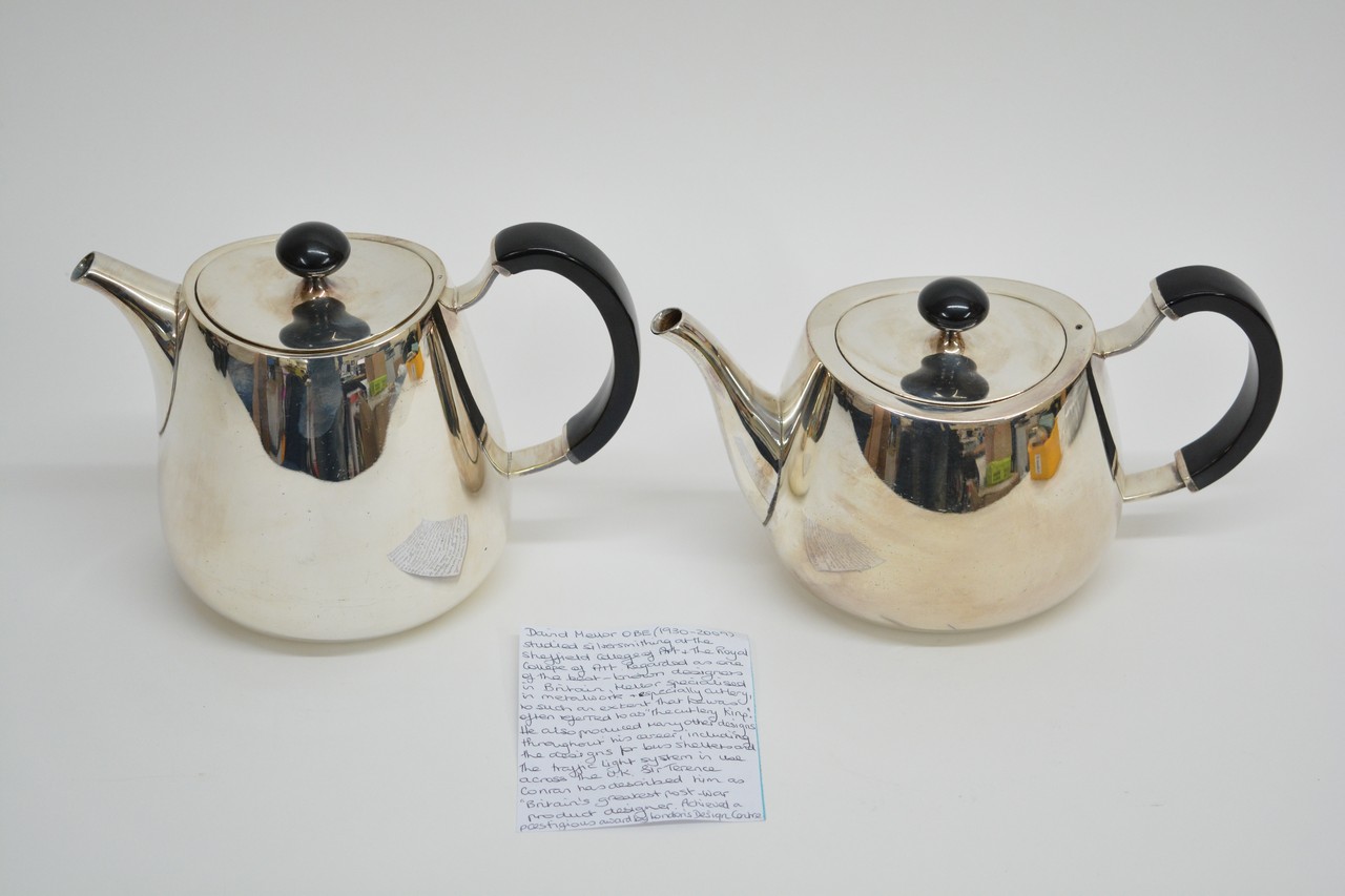 A modern design, David Mellor, silver plated tea a - Image 2 of 3