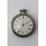 A Victorian silver cased watch