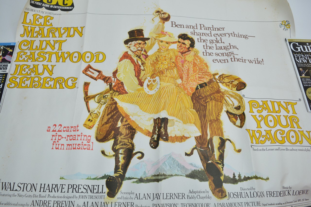 A collection of 5 film posters including paint your wagon, life & time of fudge Roy Bean, The man - Image 3 of 5