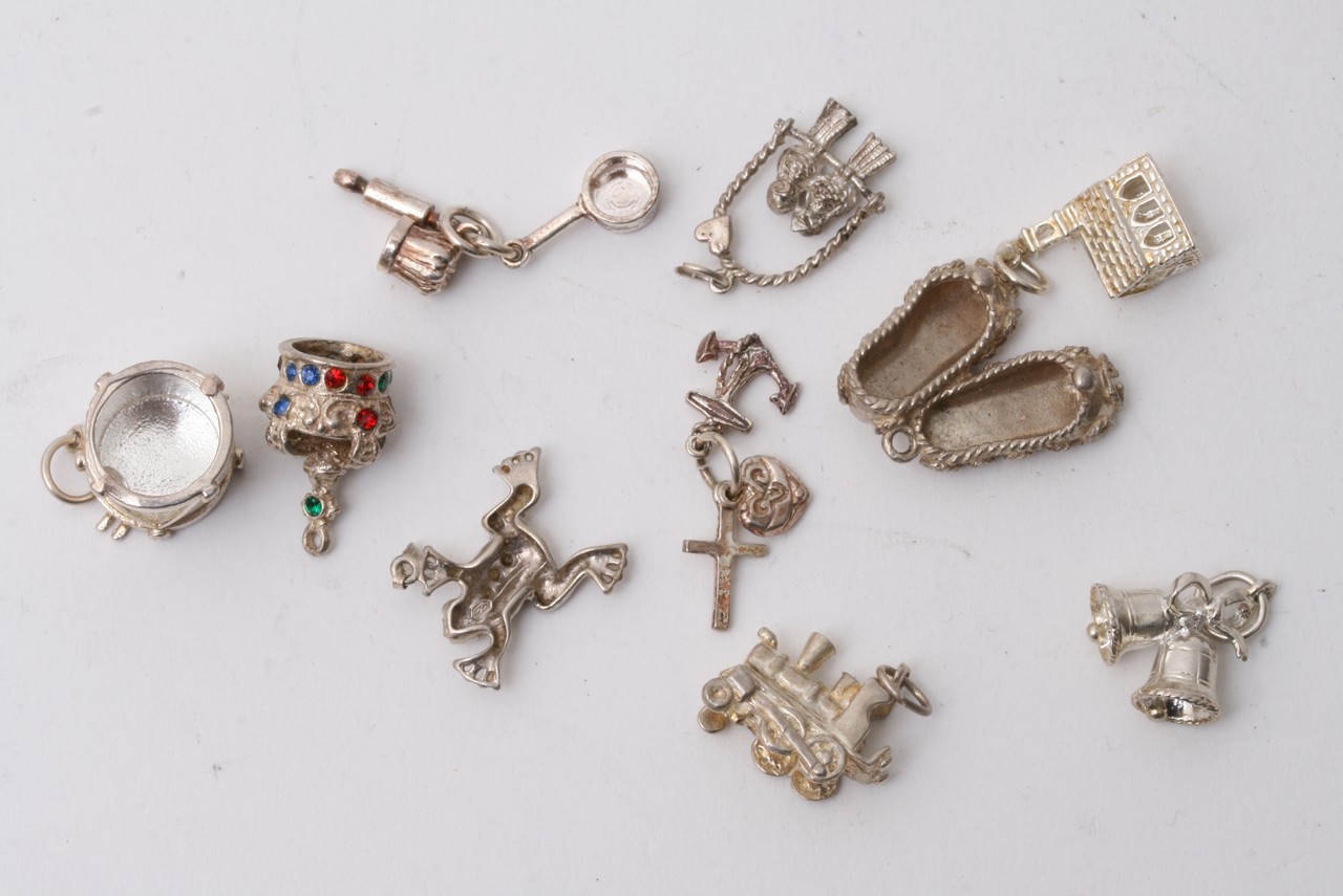 A Collection of 5 bags of Silver Charms (10 charms - Image 2 of 6