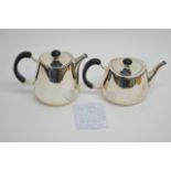 A modern design, David Mellor, silver plated tea a