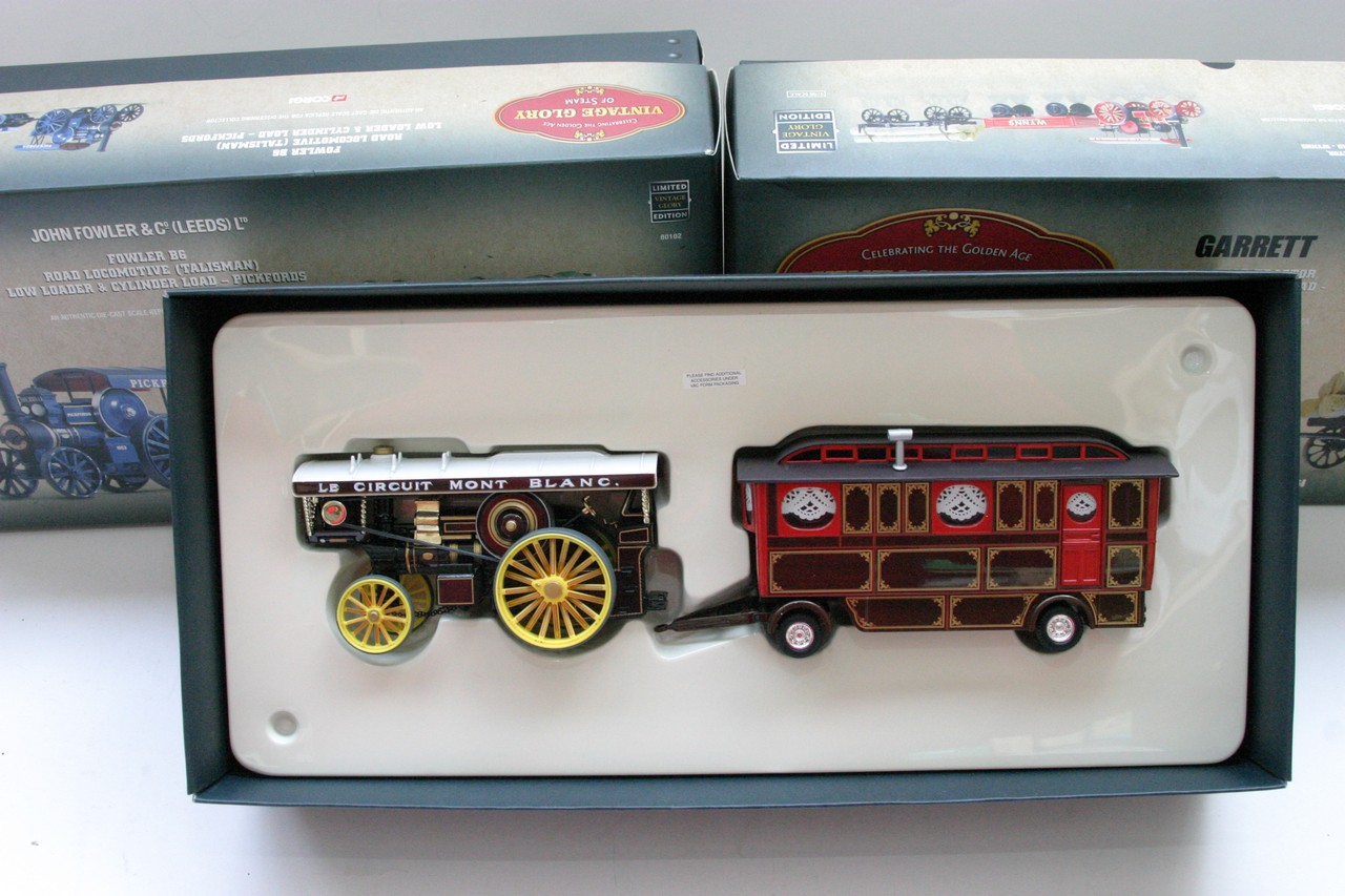 A collection of 3 boxed Corgi Classics 'Vintage Glory & Steam' including Wynns, Pickfords, and - Image 2 of 3