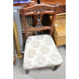 A Victorian bobbin turned occasional chair, a nurs