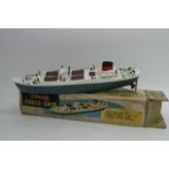 Electric powered Cargo Ship M.S Trader (a.k.a The British Adventurer) by Tri-Ang, circa 1960s.