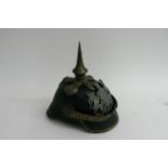 An Imperial German Officer Pickelhaube helmet with