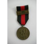 A Czech Annexation Medal with Prague bar marked "1