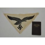 An Italian officers ID card and Nazi pennant (2)