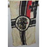 A German war flag depicting the Reichsadler dated