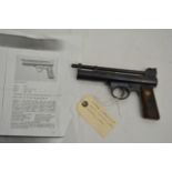 A circa 1920's/30's Webley MK1-77 air pistol - wor