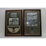 Two German WW2 frames consisting of a 25 year fait