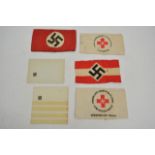 A German WW2 Style collection of armbands includin