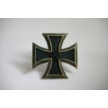 A German WWII style iron cross, 1st Class, stamped