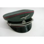 A German SS Double Marked Eral Cap for a panzer Of