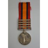 A Victorian South African medal with four campaign